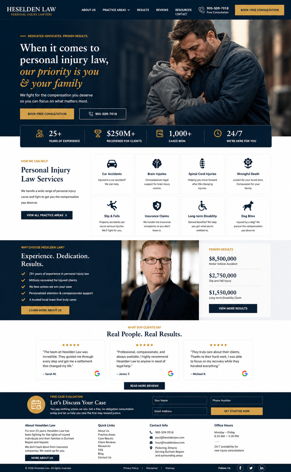 Heselden Law detailed project work